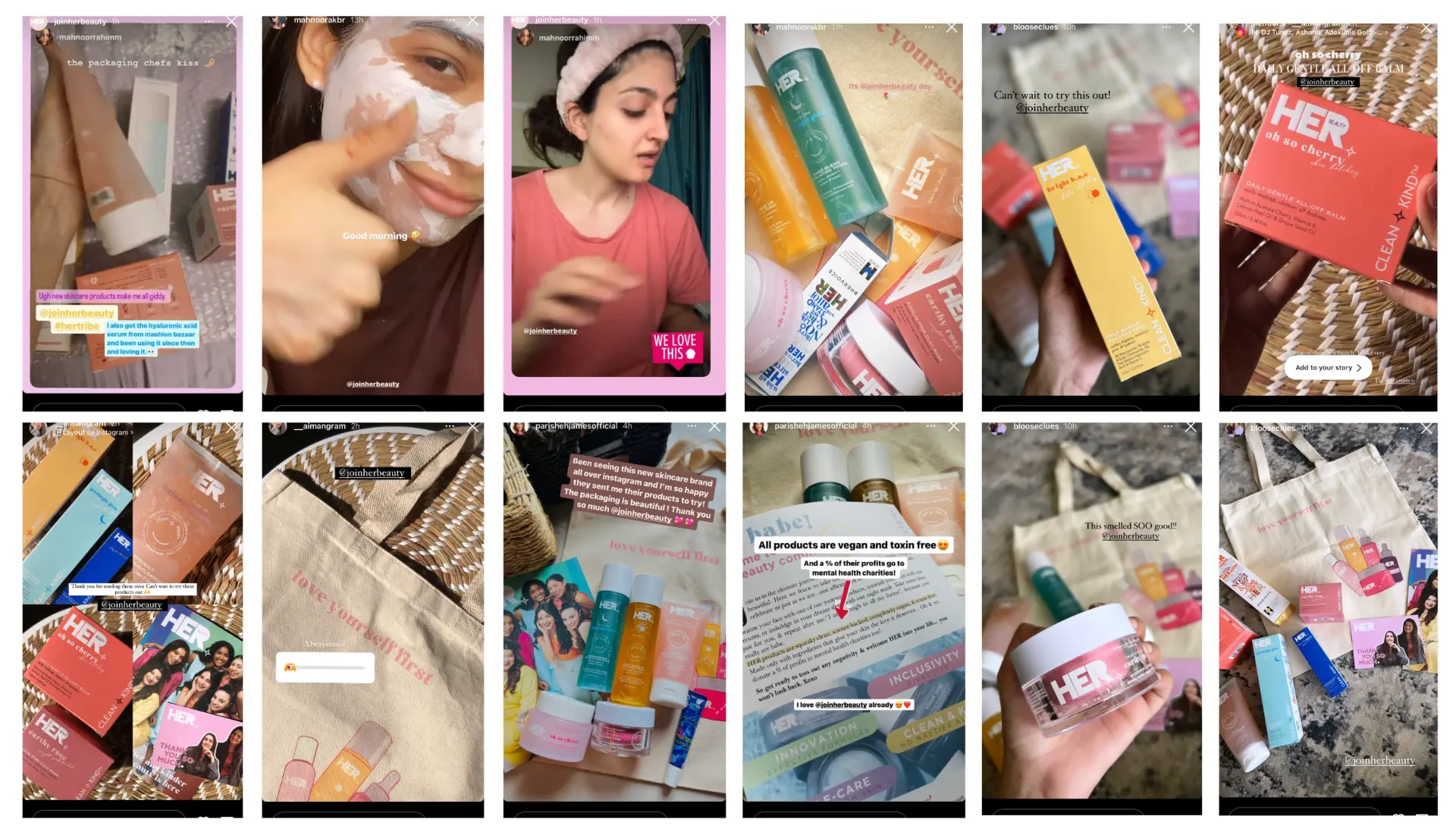 HERBeauty creator story content 1